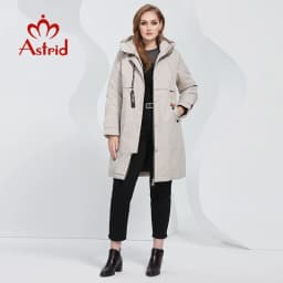 Astrid 2022 Women's Winter Jacket Oversize Long Thick Padded Down Coats Hooded Women Parkas Ladies Outerwear Quilted AT-10005