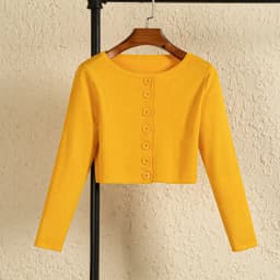 Knitted Ladies Sweaters Outerwear Black Blouses Clothing Crochet Top Jersey Cropped Tricot Korean Fashion Style Cardigan Female