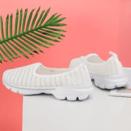 STRONGSHEN Women's Summer Sneakers Slip On Flat Shoe Women's Fashion Casual Loafers Walking Shoe Outdoor Mesh Soft Bottom Sports