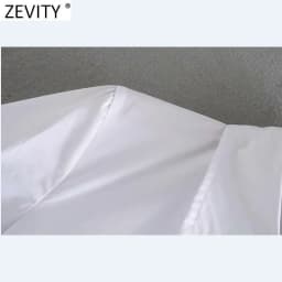2020 New women solid color hem pleated white mini dress elegant long sleeve chic vestidos business women clothing dresses DS3532