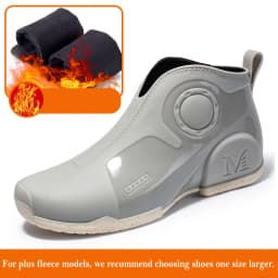 New Men's Outdoor Non-slip Hiking Shoes Shaxi Fishing Rain Boots Black Work Shoes Durable Waterproof Rubber Fishing Shoes