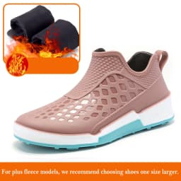 New Men's Outdoor Non-slip Hiking Shoes Shaxi Fishing Rain Boots Black Work Shoes Durable Waterproof Rubber Fishing Shoes