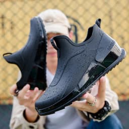 New Men's Outdoor Non-slip Hiking Shoes Shaxi Fishing Rain Boots Black Work Shoes Durable Waterproof Rubber Fishing Shoes