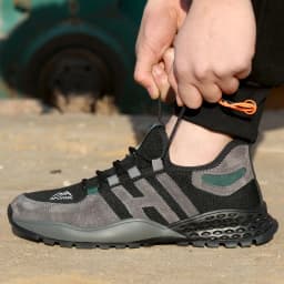 Men Work Safety Shoes Steel Toe Anti-Smashing Wear Light Comfortable Puncture-Proof Nail Penetration Resistance Security