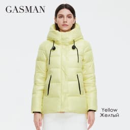 GASMAN 2022 Women's down jacket Short Casual Woman Cotton Coat brand high quality Design Parka Hooded Winter clothes women 2191