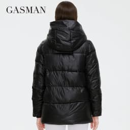 GASMAN 2022 Women's down jacket Short Casual Woman Cotton Coat brand high quality Design Parka Hooded Winter clothes women 2191