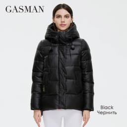 GASMAN 2022 Women's down jacket Short Casual Woman Cotton Coat brand high quality Design Parka Hooded Winter clothes women 2191