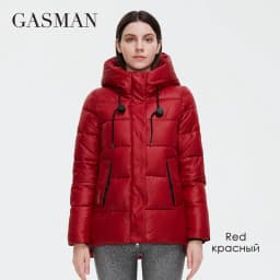 GASMAN 2022 Women's down jacket Short Casual Woman Cotton Coat brand high quality Design Parka Hooded Winter clothes women 2191