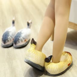 Winter Cotton Slippers For Men And Women Funny Simulation Fish Cotton Slippers Non-Slip Thick-Soled Home Plush Cotton Shoes