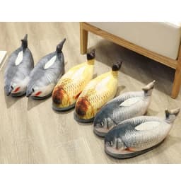 Winter Cotton Slippers For Men And Women Funny Simulation Fish Cotton Slippers Non-Slip Thick-Soled Home Plush Cotton Shoes