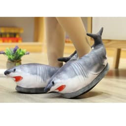 Winter Cotton Slippers For Men And Women Funny Simulation Fish Cotton Slippers Non-Slip Thick-Soled Home Plush Cotton Shoes