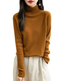 100% Merino Wool Turtleneck Women Sweater New Autumn Winter Warm Soft Jumper Women Knitted Pullover Femme Cashmere Sweater Knit