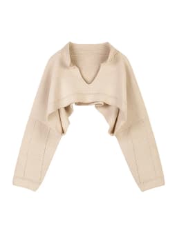New Korean Style V-neck Short Knitted Sweaters Women Autumn Fashion Long Sleeve Sexy Streetwear Outerwear Female Crop Sweater