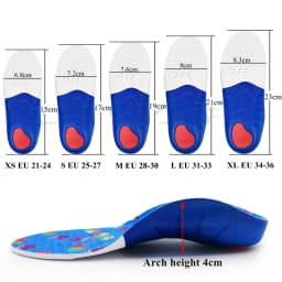 Kids Orthotic Insoles For Flat Feet Arch Support Inserts Pads Correction O/X Legs Foot Varus Valgus Shoes Pads Foot Health Care