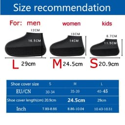 Waterproof Shoe Cover Silicone Material Unisex Shoes Protectors Rain Boots for Indoor Outdoor Rainy Silicone outdoor shoe Cover