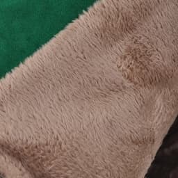 Oversized Winter Warm Green Flock Women's Over-The-Knee Boots With Gold Metal Zipper Ultra-High Thick Heel Suede Long Boots