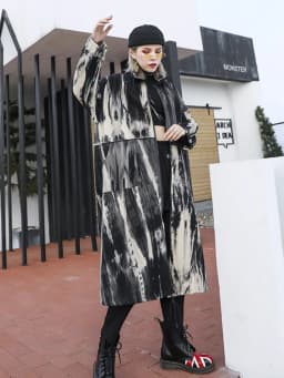 Amax luluE Autumn Korean Design Fashion Long Clothes Womens Loose Vintage Gothic Trench Coats Ladies Casual Punk Windbreakers