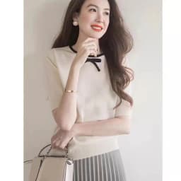 butterfly ice silk knit short sleeve cardigan women's summer style round collar cotton thread half sleeve loose T-shirt top