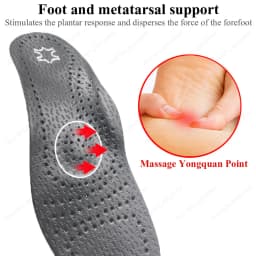 Leather Orthotic Insole For Flat Feet Arch Support Orthopedic Shoes Sole Insoles For Men Women Antibacterial Relieve O/X Leg Pad