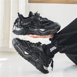 Platform Men Shoes Fashion Clunky Sneakers Men Casual Shoes Breathable Sports Dad Shoes Male Fitness Footwear