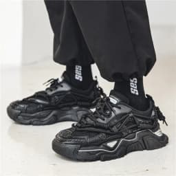 Platform Men Shoes Fashion Clunky Sneakers Men Casual Shoes Breathable Sports Dad Shoes Male Fitness Footwear