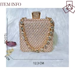QSGFC Crystal Decoration Style Wine Glass Heel Shoes Friends Party Shoes Nigerian Fashion Peach Ladies Shoes And Bag For Party