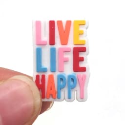 1PC Inspirational English Shoes Sandals Flower Shoe Buckle PVC  Shoe Charms Soft Rubber Garden Shoes Decorative Buckle