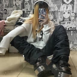REDDACHiC Goth Lolita Black Pants Casual Flare Stacked Jeans Women Stretchy High Waist Trousers 2000s Y2K Grunge Emo Streetwear