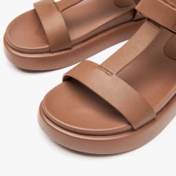 BeauToday Summer Gladiator Sandals Women Calfskin Leather Open Toe T-bar Strap Hook & Loop Summer Ladies Shoes Handmade 07130