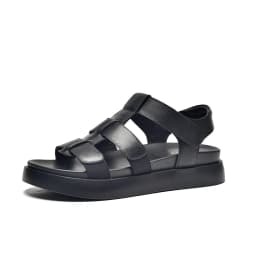 BeauToday Summer Gladiator Sandals Women Calfskin Leather Open Toe T-bar Strap Hook & Loop Summer Ladies Shoes Handmade 07130