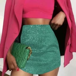 Chic Elegant Satin Women Mini Skirts High Waist Slim Thin A-Line Package Hip Bodycon Streetwear Solid Black Green Short Skirt