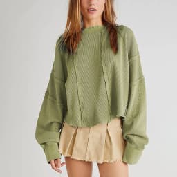 Chic Cotton Women Sweatshirts Hoodie Waffle Casual Long Sleeve Patchwork Streetwear Harajuku Pullovers Sudaderas Con Capucha