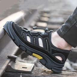 mens casual steel toe covers working shoes summer safety shoe worker breathable tooling sandals security sneakers safe footwear