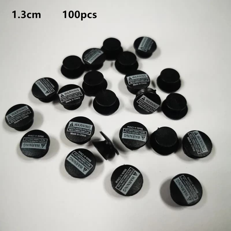 50pcs 100pcs Plastic Buckles 1.2/1.3cm Black Buttons Tapered Buckle Shoe Decorations Shoe Charms Buckles DIY Accessories