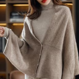 Ladies Spring Autumn Sweater Scarf 100% Wool Knitted Cardigan Shawl Solid Color Keep Warm Woman's Clothes Multifunctional Shawl