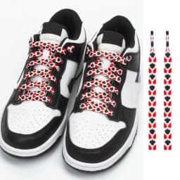 1 Pair Flat Plum Printed Shoelaces, Color‑Matching Pattern Shoestrings, Unisex Sports Casual Replacement Shoe Laces for Sneakers