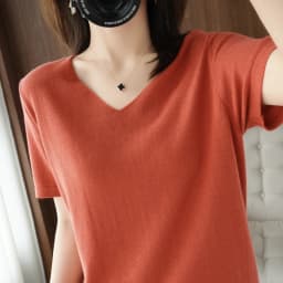 V-neck loose thin pure cotton jersey spring new women's blouse summer short-sleeved T-shirt bottom shirt to wear