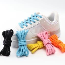 New Linen Cotton Shoelaces 7mm Bold Round Shoelace for Sneakers Dunk Sb AF1/AJ Boot Board Casual Canvas Shoes Shoestrings 7Color
