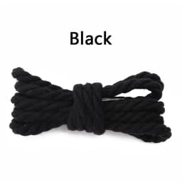 New Linen Cotton Shoelaces 7mm Bold Round Shoelace for Sneakers Dunk Sb AF1/AJ Boot Board Casual Canvas Shoes Shoestrings 7Color