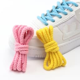 New Linen Cotton Shoelaces 7mm Bold Round Shoelace for Sneakers Dunk Sb AF1/AJ Boot Board Casual Canvas Shoes Shoestrings 7Color