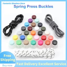Lazy Shoelace Spring Buckle Elastic Laces Sneakers Press Locks Decoration No Tie Shoelaces Holder Casual Shoes Quick Accessories