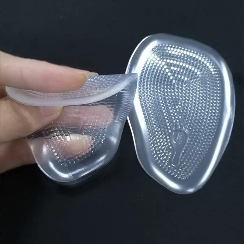 1Pair Women Silicone Gel Insoles for Shoes Forefoot Pad Insoles Inserts High Heel Insole for Shoe Inserts Pads Reduces Pain