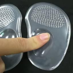 1Pair Women Silicone Gel Insoles for Shoes Forefoot Pad Insoles Inserts High Heel Insole for Shoe Inserts Pads Reduces Pain