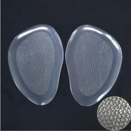 1Pair Women Silicone Gel Insoles for Shoes Forefoot Pad Insoles Inserts High Heel Insole for Shoe Inserts Pads Reduces Pain