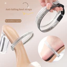 High Heels Shoelaces Woman Bright Diamonds Bundle Adjustable Shoe Belt Ankle Holding Loose Anti-skid Bundle Lace Tie Straps Band