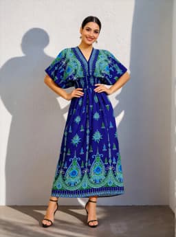 Vestidos Para Mujer Rope Robe Dress Women Casual Elegant Retro Bohemian V Neck Boho Korean Printed Summer Long Dresses Clothes