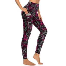 Music Notes Yoga Pants Sexy Black and White Graphic Leggings High Waist Gym Leggins Women Kawaii Quick-Dry Sports Tights