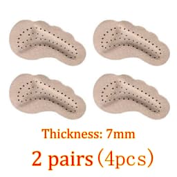 2pairs Leather Forefoot Pads Women Adhesive Anti Slip Insoles Stickers Sandals High Heels Inserts Foot Pain Relief Shoe Cushion