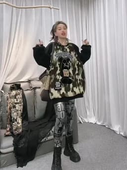 Fall Winter Fashion Women Metallic Silver Letter Graffiti Print Leggings Printed Brushed Leggings Ladies Skinny Stretch Pants