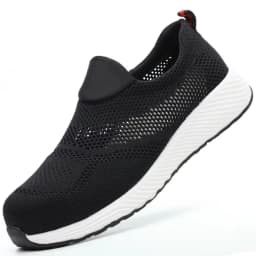 Breathable Men Work Safety Shoes Anti-smashing Steel Toe Cap Working Boots Construction Indestructible Work Sneakers Men Shoes